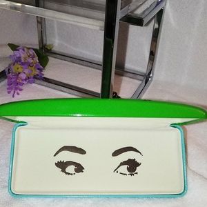 Kate Spade Hard Eyeglass 👓Case & Monogram Cloth